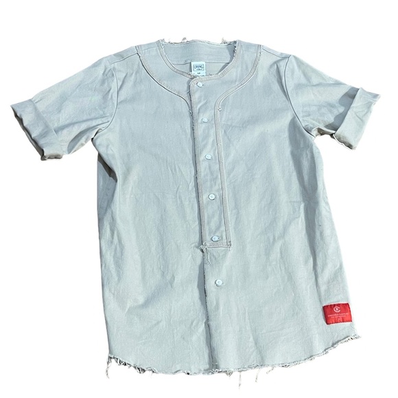 CLOSING SALE - NWOT - Crooks & Castles Fringed Baseball Jersey - Picture 1 of 10